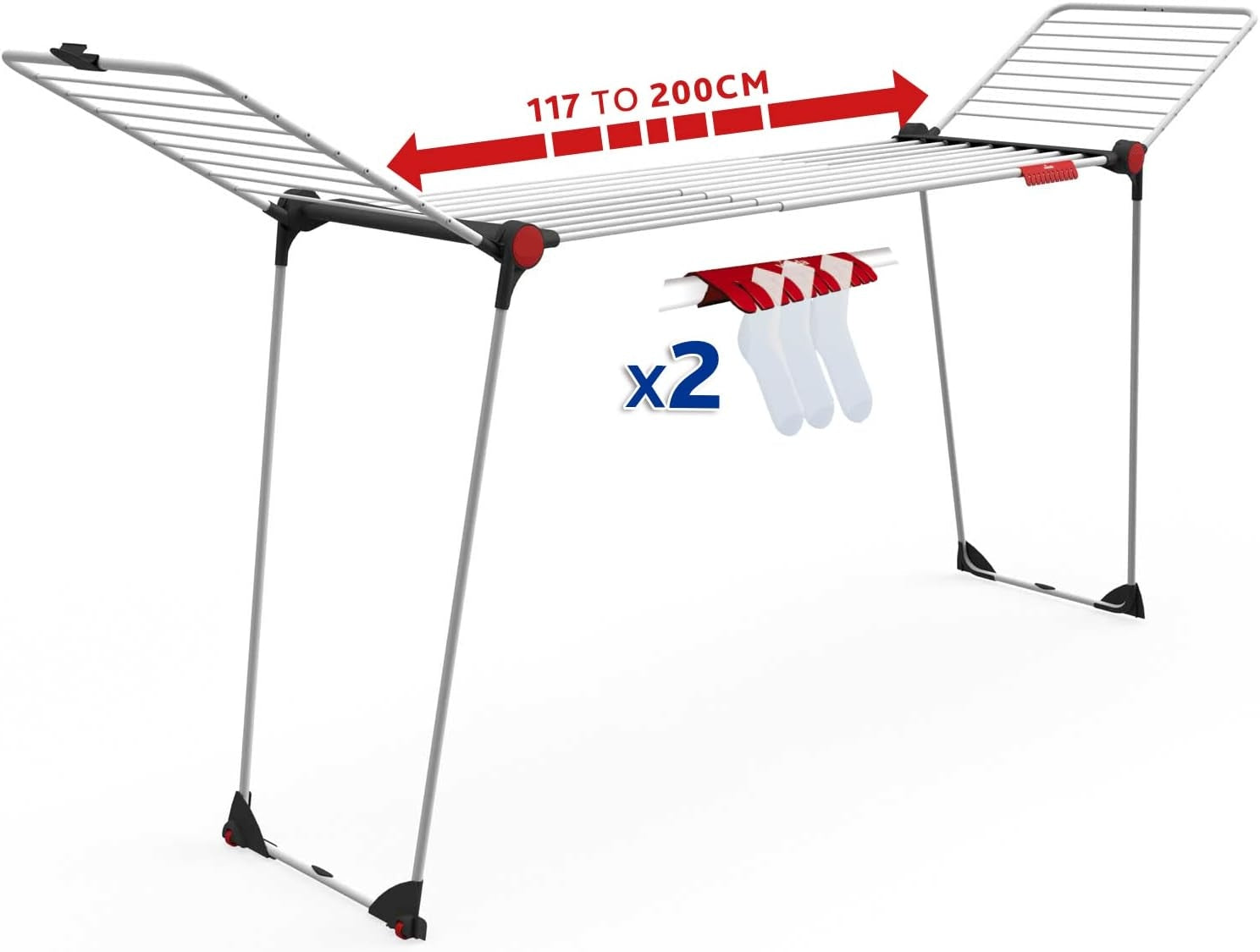 Étendoir Extensible jusqu’à 2 mètres