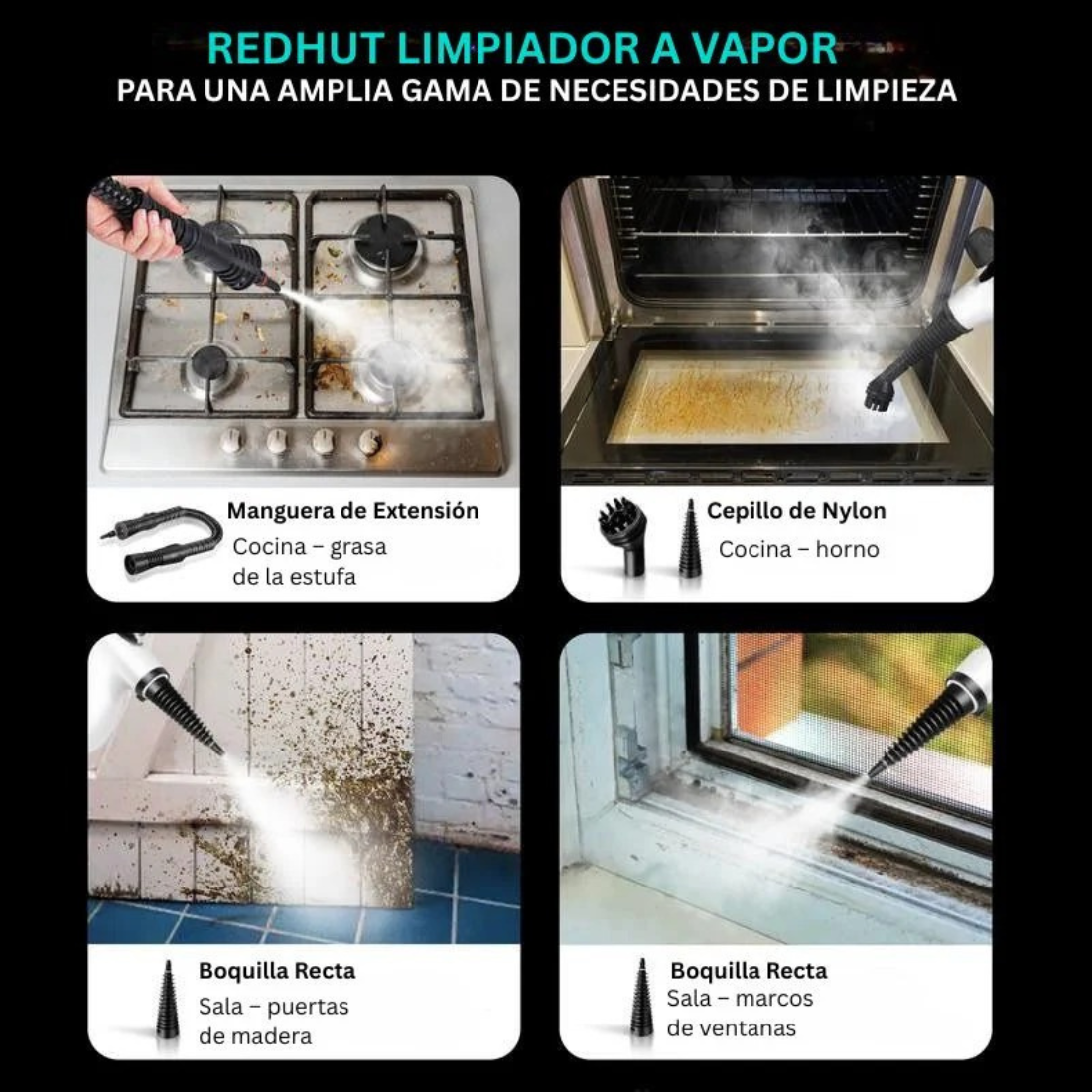 SteamClean Pro™ – Limpiador a Vapor Presurizado