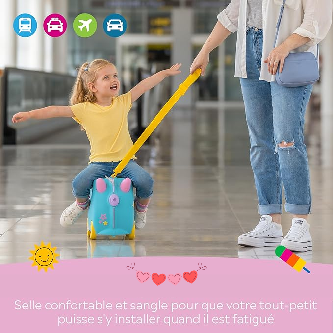 Valise à roulettes pour enfant