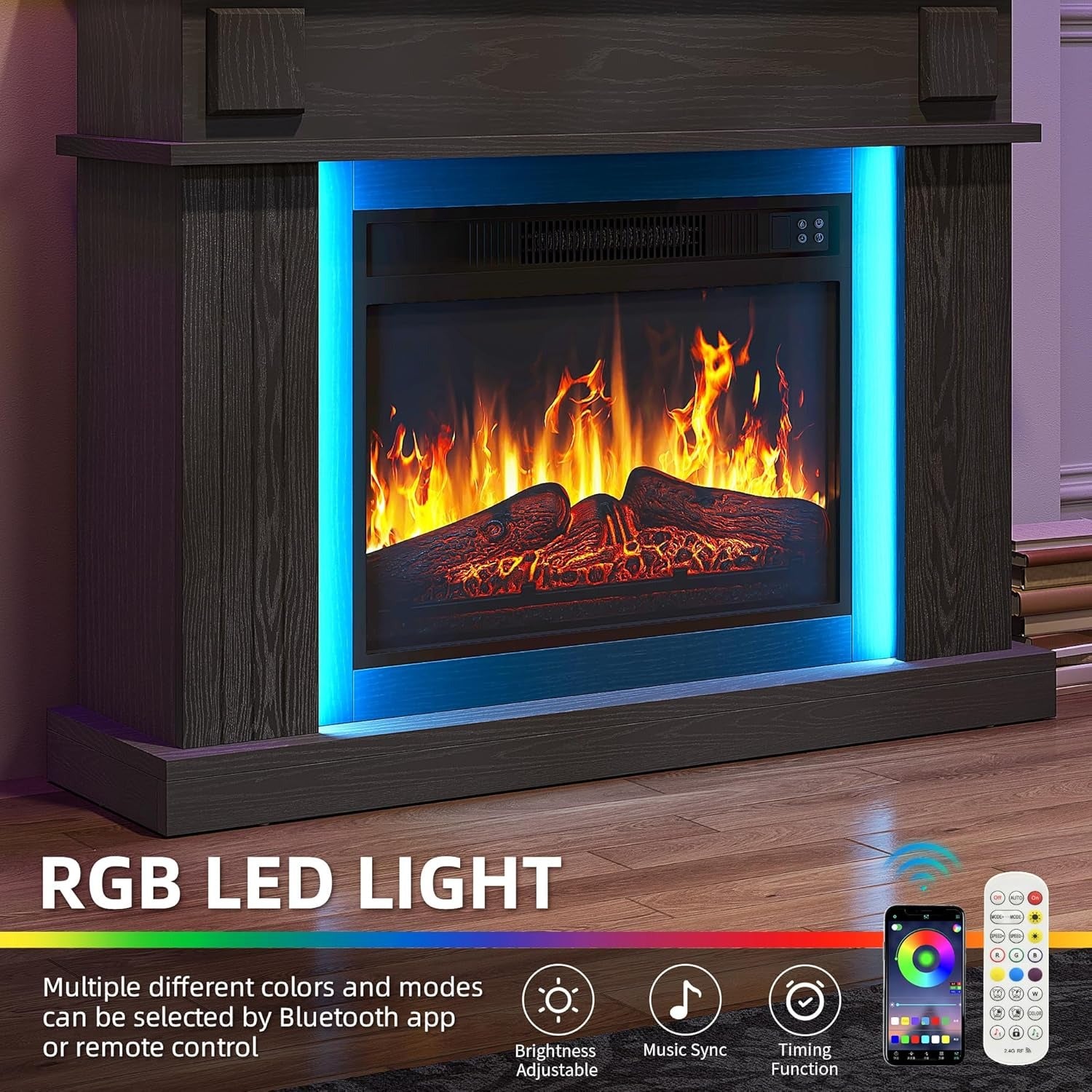 GlowMantel™ Electric Fireplace