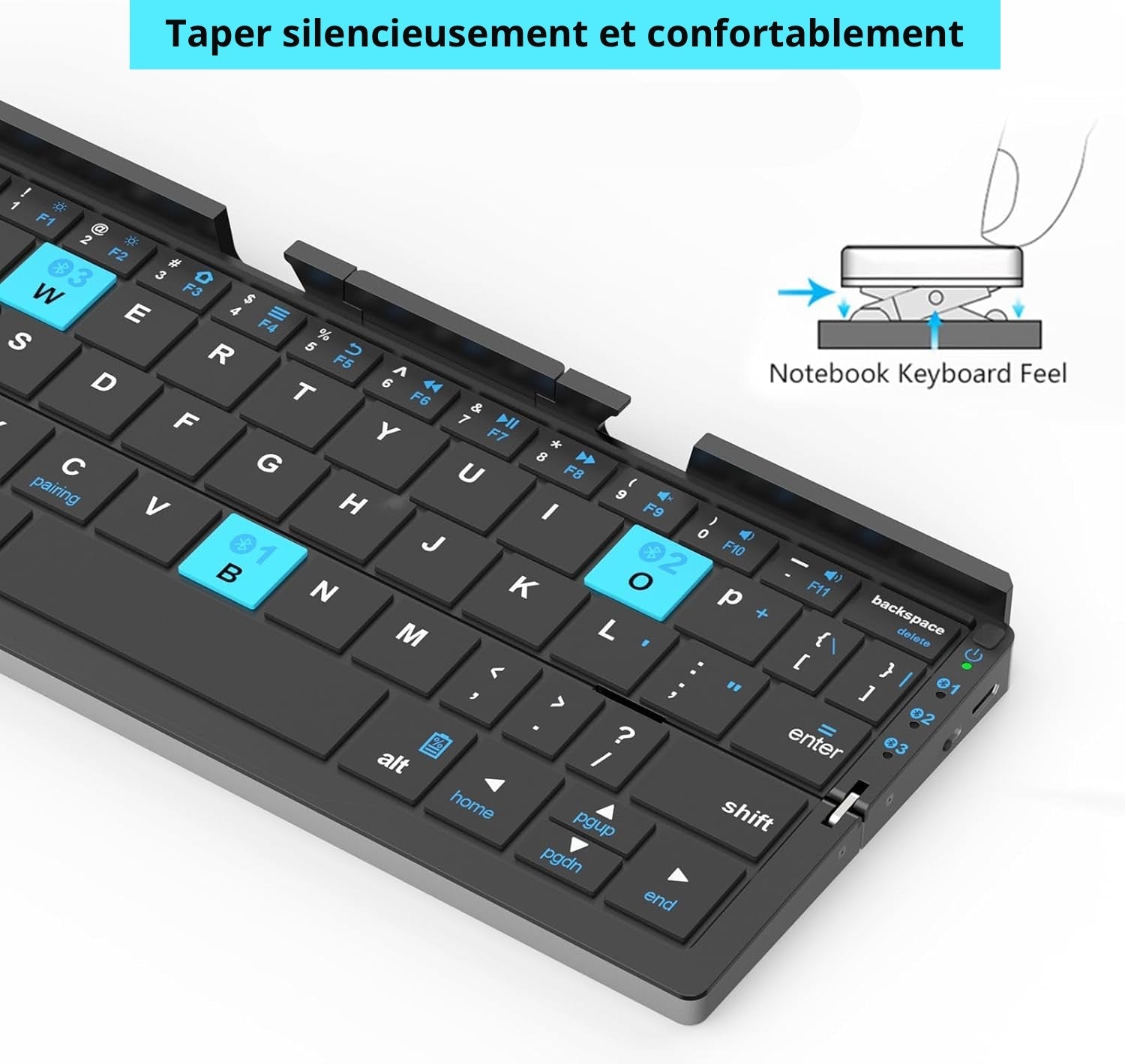 Clavier Bluetooth Pliable